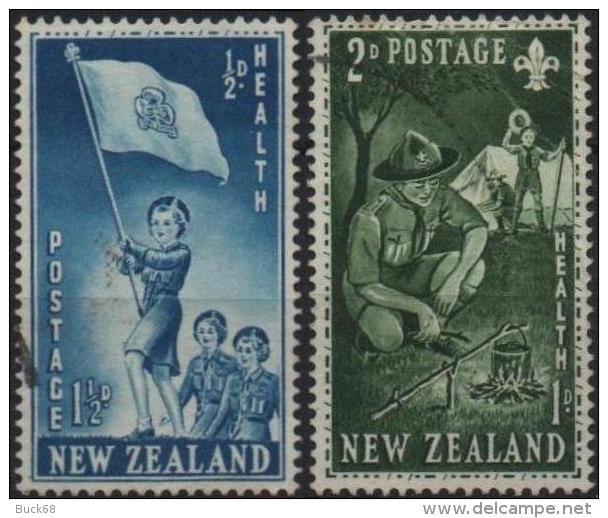 NOUVELLE-ZELANDE NEW ZEALAND Poste 323-324 Scout Patfinder Pfadfinder Guide Health - Used Stamps