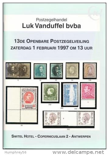 1997 - VANDUFFEL Bvba - Catalogus/Catalogue/Katalog - 13 - Catalogues For Auction Houses