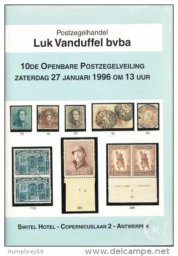 1996 - VANDUFFEL Bvba - Catalogus/Catalogue/Katalog - 10 - Catalogues For Auction Houses