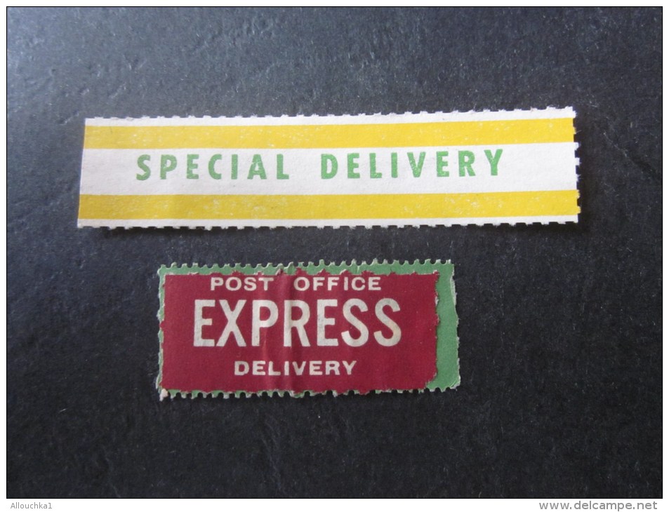 étiquettes Postales Par Avion By Air Mail-corréos Aéro  Per Via Aéra Document Des Postes:post Express - Special Delivery - Other & Unclassified