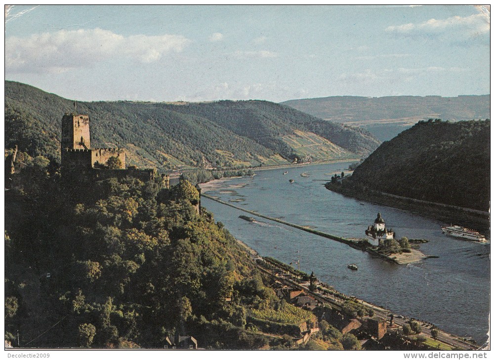 ZS45497 Kaub Burg Gutenfels Und Die Pfalz Im Rhein    2 Scans - Kaub