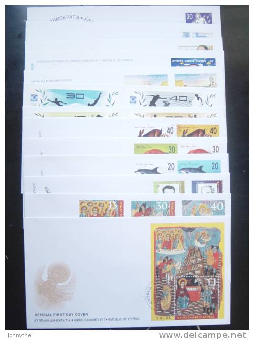 Cyprus 2004 Full Year FDCS - Covers & Documents