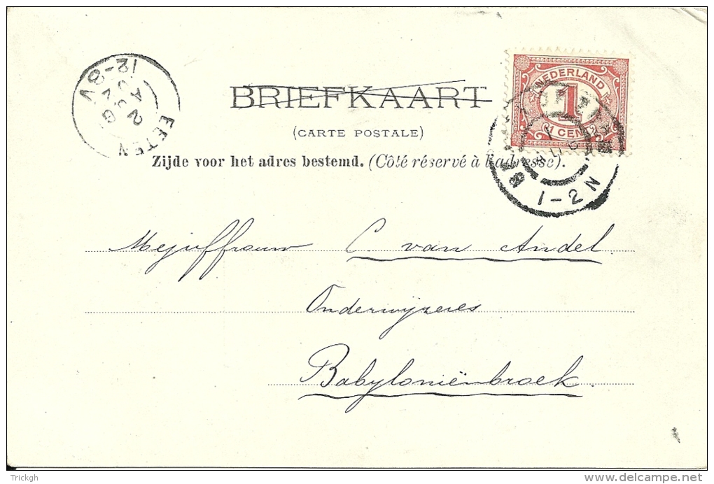 Nederland Bergen Op Zoom &gt;&gt; Eeten Babyloniënbroek 1902 / Eethen Aalburg - Brieven En Documenten