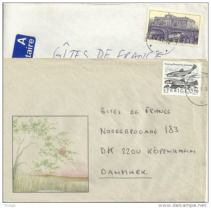 Sverige Sweden / 2 Enveloppes - Briefe U. Dokumente