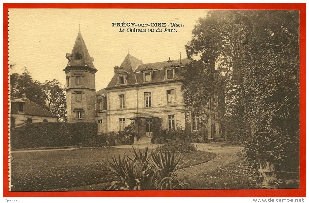 CPA 60 PRECY-sur-Oise - LE CHATEAU Vu Du Parc ° (Edition Du Château) - Précy-sur-Oise