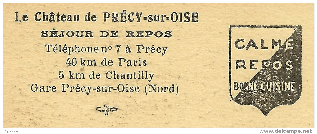CPA 60 PRECY-sur-Oise - LE CHATEAU - Le Pont Sur Les Fossés ° (Edition Du Château) - Précy-sur-Oise