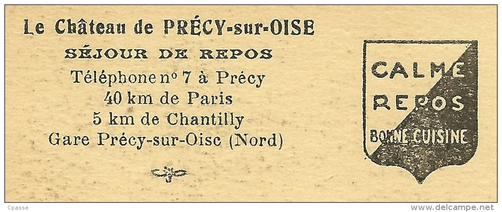 CPA 60 PRECY-sur-Oise - LE CHATEAU - Une Chambre ° (Edition Du Château) - Précy-sur-Oise