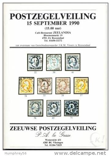 1990 - Catalogus/Vente Publique/Briefmarkenauktion/Stamp Auction - 15.09.1990 - Catalogues For Auction Houses