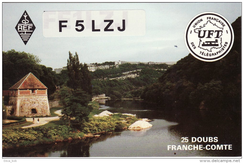 Amateur Radio QSL Card France F5LZJ Franois Gruet Franche-Comte Burgundy - Radio Amateur