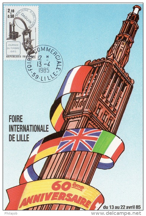 Carte Commémorative De 1985 N° YT 2362 " JDT 1985 / FOIRE DE LILLE ". Parfait état + Prix Dégressif ! - 1980-1989