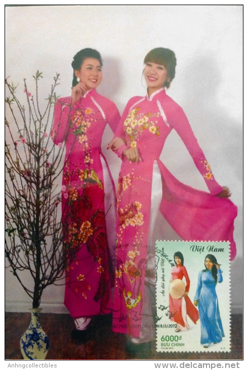 Vietnam: Costume, Long Dress, Vietnamese Woman - 2012 - 04 Completed MC - Non Classificati