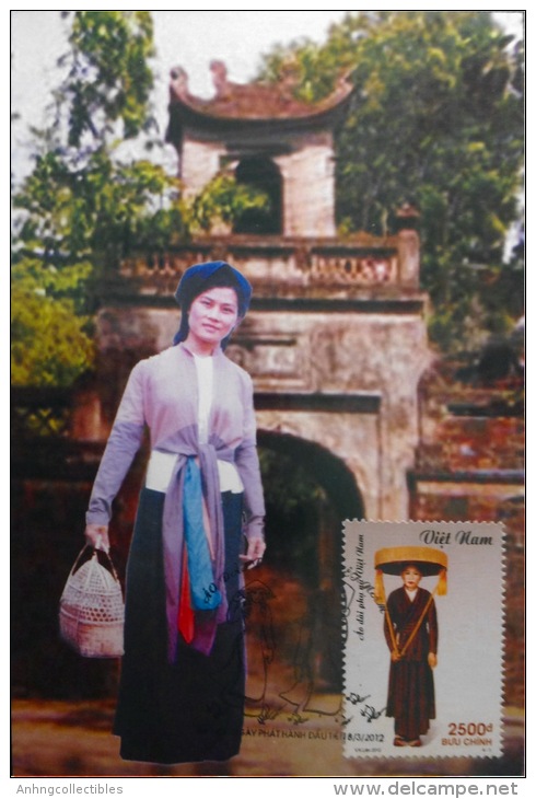 Vietnam: Costume, Long Dress, Vietnamese Woman - 2012 - 04 Completed MC - Non Classificati