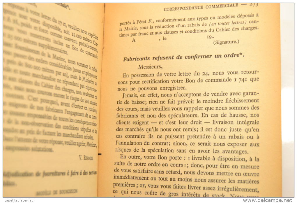 La parfait secrétaire par Louis Chaffurin, editions Larousse Cop. 1932 Correspondance usuelle, commerciale et d'affaires