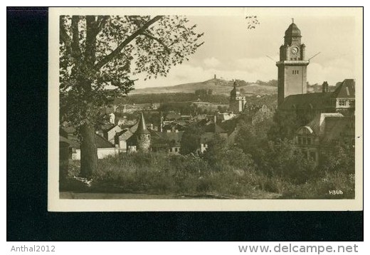 Plauen Vogtland Panorama Häuser Turm Kirche Sw 17.8.1954 - Plauen