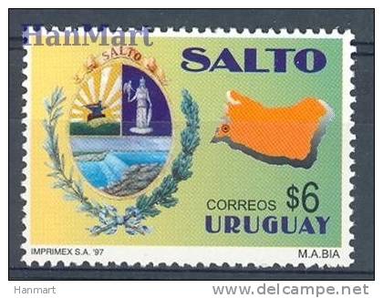 Uruguay 1997 Mi 2278 Mnh - City, Crest, Map - Timbres