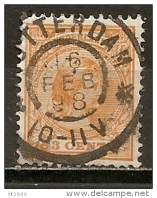 Pays-Bas Netherlands 1891 Wilhelmina 3c Obl - Oblitérés
