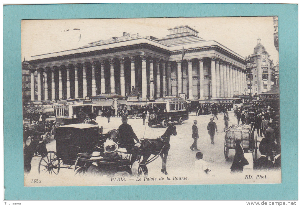 75  -  PARIS  -   LE  PALAIS  DE  LA  BOURSE  -  1916  -  CARTE   ANIMEE  - - Arrondissement: 02