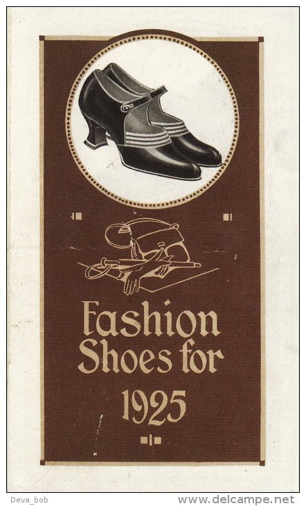 Advertising Leaflet Public Benefit Boot Co 1925 Fashion Shoe Styles Replica - Advertising