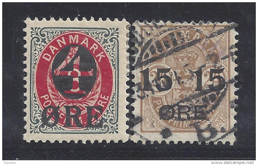 DANEMARK - 1904 - N° 41 Et 42 - X - O - TB - - Ongebruikt