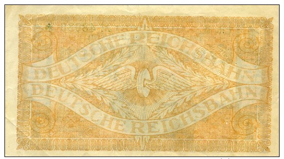 Notgeld Reichsbahn  Karlsruhe  1  Billion  Mark  1923 - 1 Billion Mark