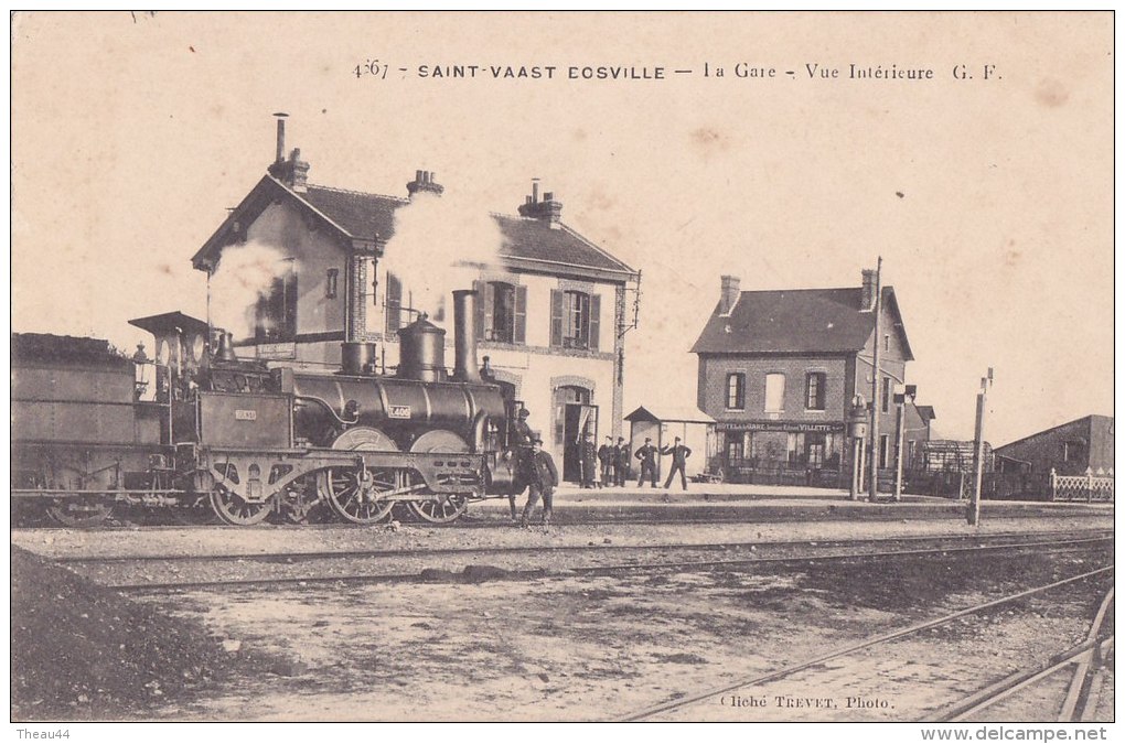 ¤¤  -   SAINT-VAAST - BOSVILLE   -  La Gare  -  Vue Intérieure  -  Train , Chemin De Fer   -  ¤¤ - Fontaine Le Dun