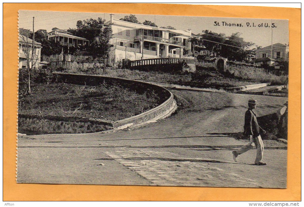 St Thomas US VI 1910 Postcard - Virgin Islands, US