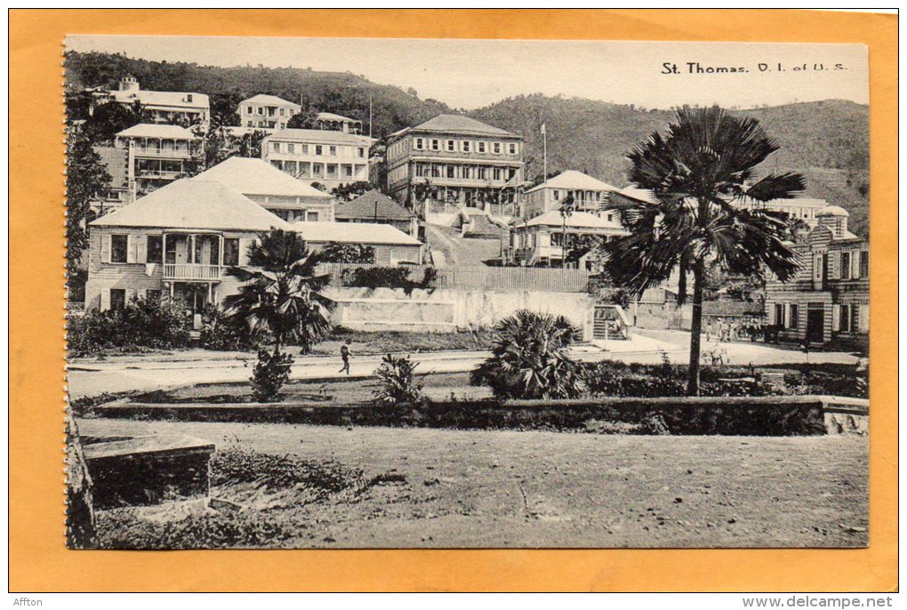 St Thomas US VI 1910 Postcard - Jungferninseln, Amerik.
