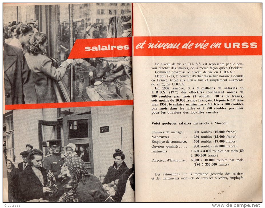 Voici Les Faits )  Vie En URSS 1956" 16 Pages ; Industrie ,agriculture Niveau De Vie ; Photos ( Khroutchev  Etc) - Revistas - Antes 1900