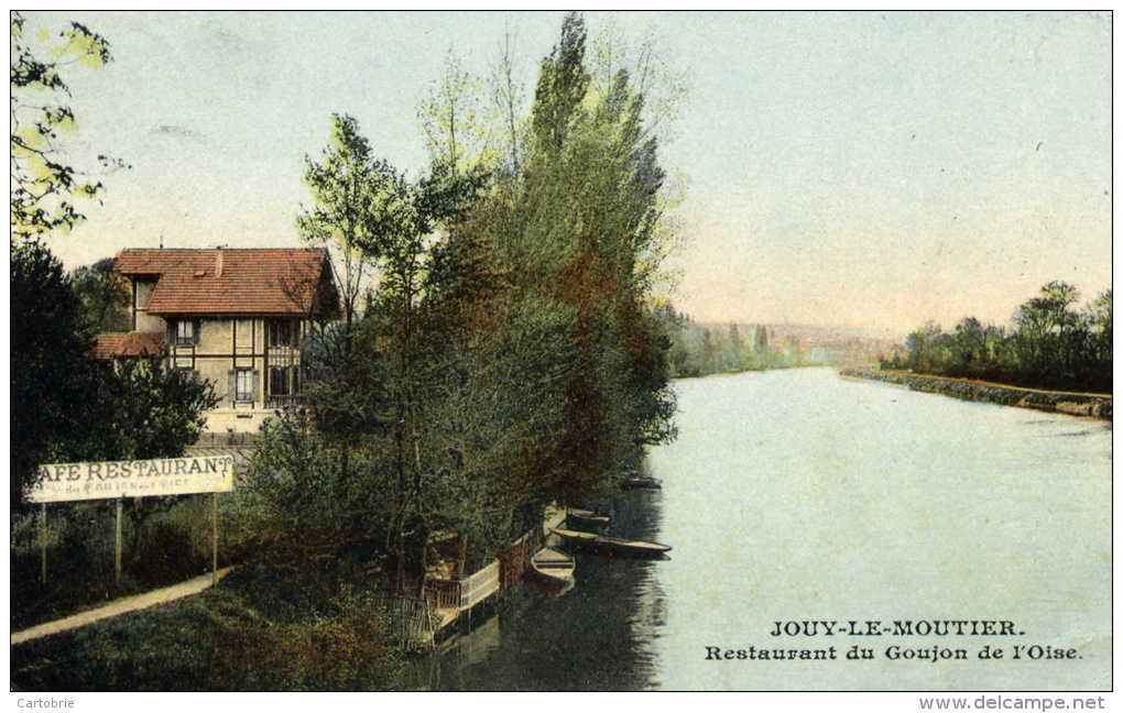 95 - JOUY-LE-MOUTIER - Restaurant Du Goujon De L'Oise - Couleur - Jouy Le Moutier