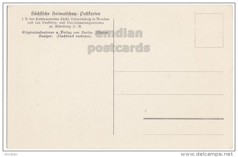 GERMANY ALTENBURG ~ DORHOS DES SCHLOSSES ~ CASTLE VIEW ~ C1910s Postcard  [6105] - Altenburg