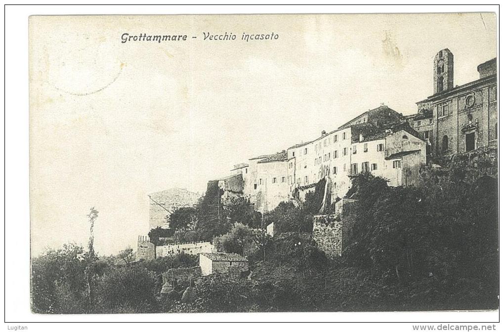CARTOLINA - GROTTAMMARE VECCHIO INCASATO - VIAGGIATA NEL 1914 - Ascoli Piceno