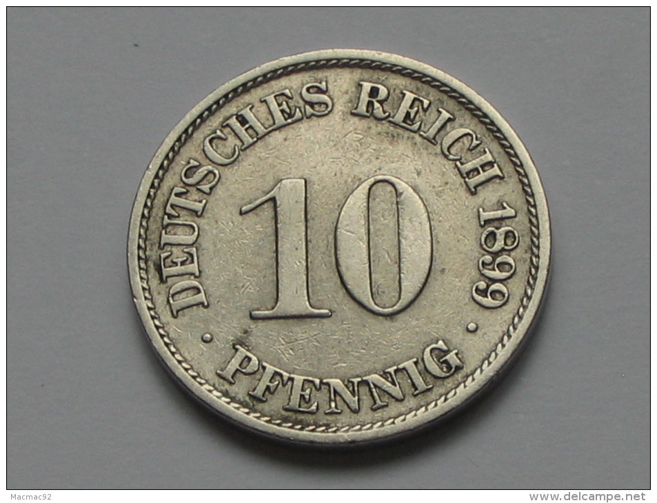 10 Pfennig 1899 A - Germany- Allemagne - 10 Pfennig