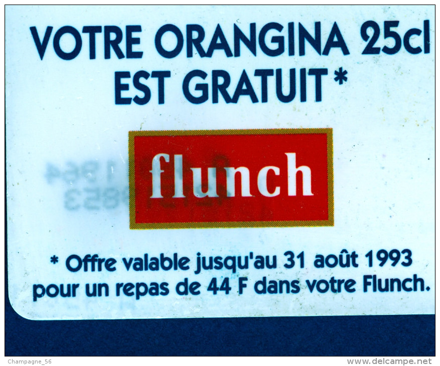 F382 / FRANCE TÉLÉCARTE  / 530 / SC5 / 07 / 1993 ORANGINA  50 UNITÉ  UTILISÉE - Variétés