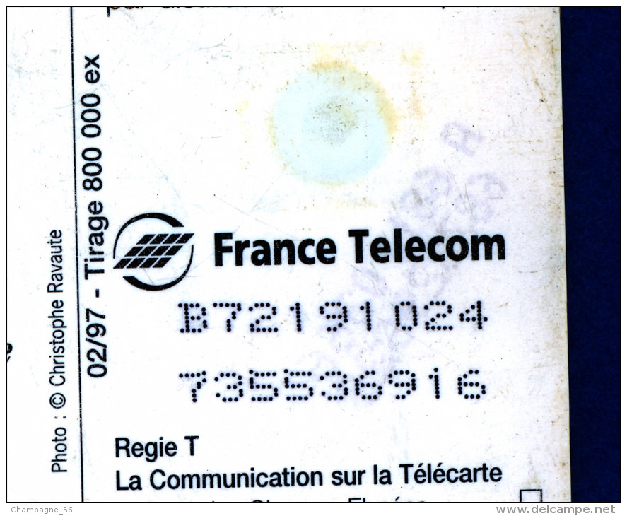 VARIÉTÉS FRANCE TÉLÉCARTE 02 / 97  TÉLÉPHONE D ARSONVAL 1900  F716B  PUCE GEM1A  UTILISÉE 50 UNITÉS - Variétés