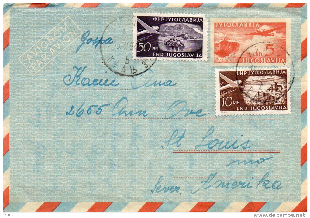 3 Old Air Mail Covers Mailed To USA - Airmail