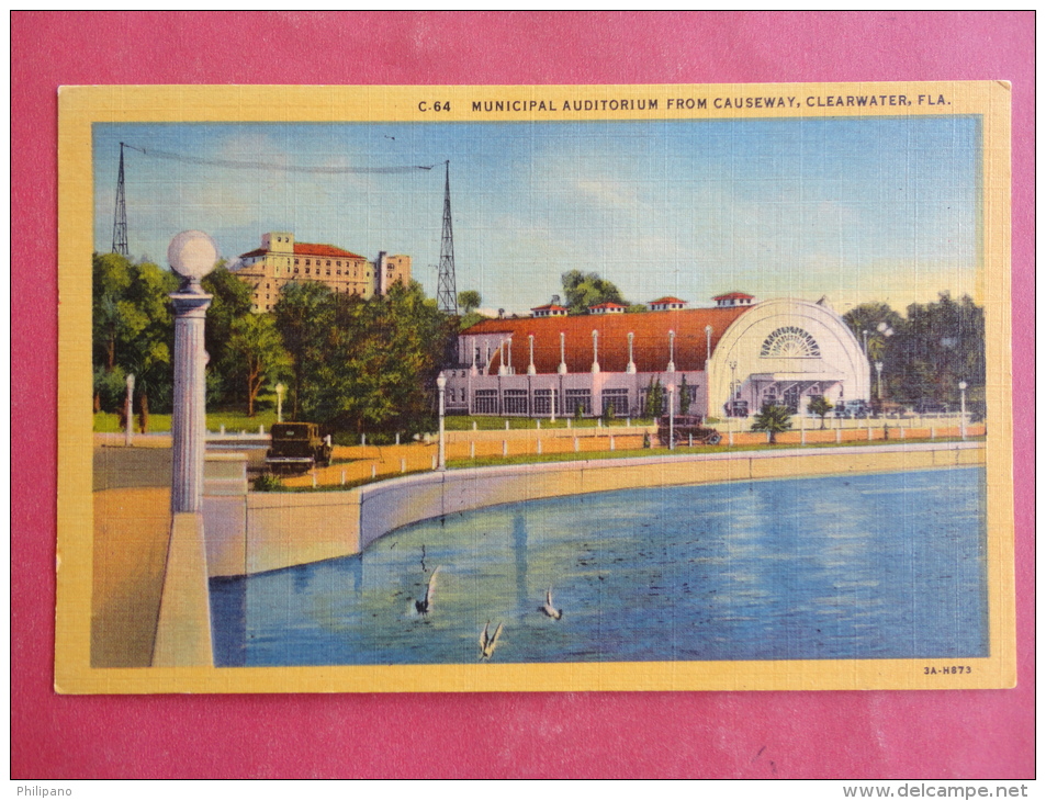 Clearwater,FL--Municipal Auditorium From Causeway--not Mailed--PJ162 - Clearwater