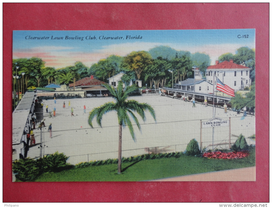 Clearwater,FL--Clearwater Lawn Bowling Club--not Mailed--PJ162 - Clearwater