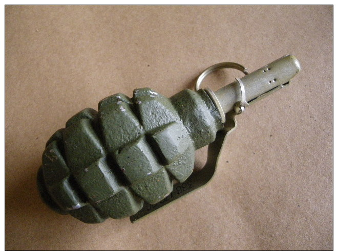 Grenade Mle F1 Défensive Verte Pays De L'est (inerte) - Equipement