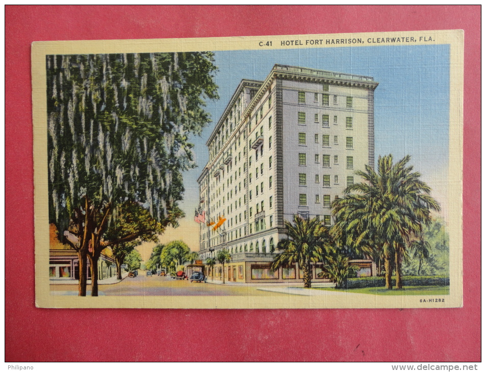 Clearwater,FL--Hotel Fort Harrison--cancel 1942--PJ163 - Clearwater