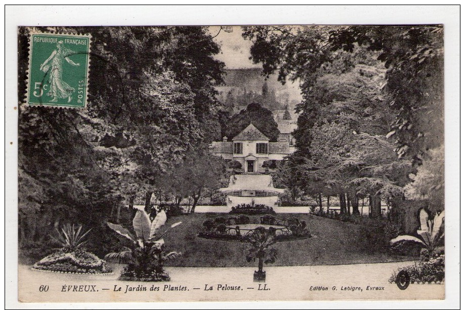 CPA/V1131/EVREUX JARDIN DES PLANTES LA PELOUSE - Evreux