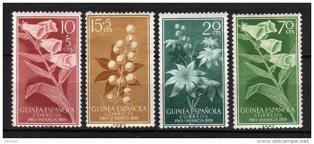 GUINEA ESPANOLA - 1959 YT 406/409 * CPL - Guinée Espagnole