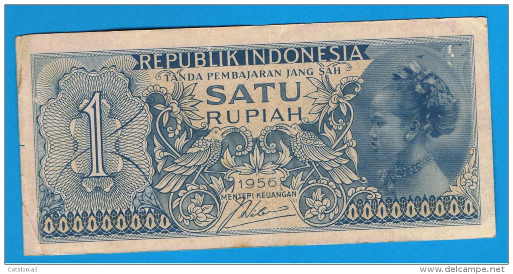 INDONESIA -  1 Rupia 1956 Circulado  P-74 - Indonesië