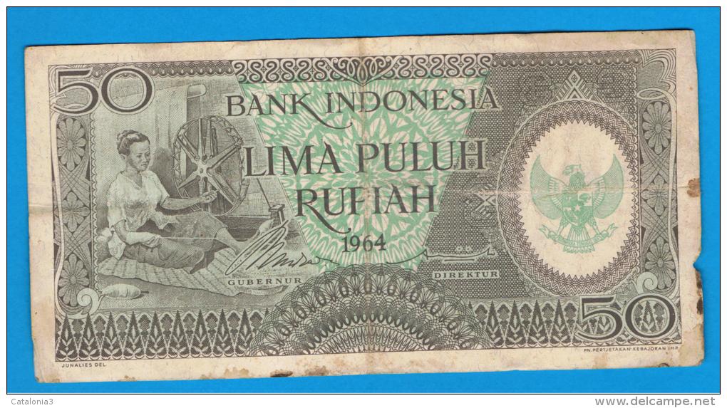 INDONESIA -  50 Rupias 1964  P-96 - Indonesia