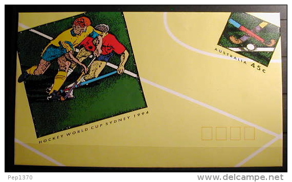 AUSTRALIA 1994 - HOCKEY WORLD CUP IN SYDNEY - AEROGRAMA - Rasenhockey