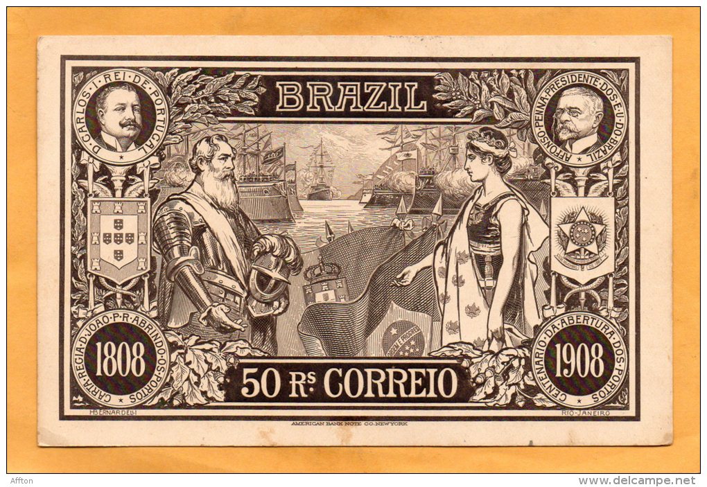 Brazil Exposicao Nacional 1908 Used - Enteros Postales