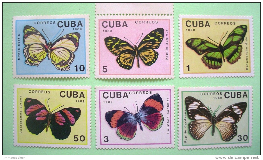Cuba 1997 Butterflies MINT (hinged) Stamps - Full Set - Ongebruikt
