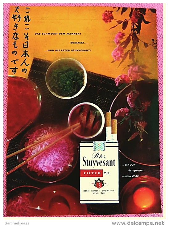 Reklame Werbeanzeige  -  Styvesant Zigaretten  -  Das Schmeckt Dem Japaner  -  Von 1965 - Sonstige & Ohne Zuordnung