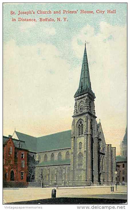 209741-New York, Buffalo, Saint Joseph's Church & Priests' House, No 503 D - Buffalo