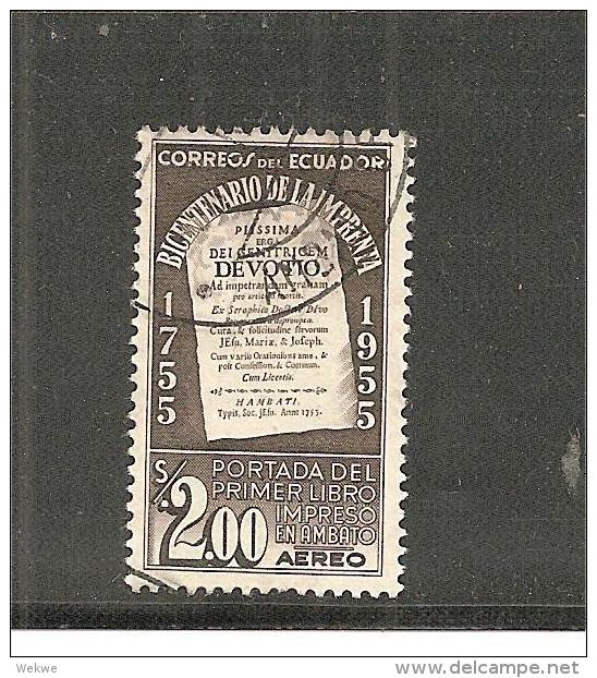 EcuMi.Nr.921/ ECUADOR -  Drucker Jubiläum 1955  O - Ecuador