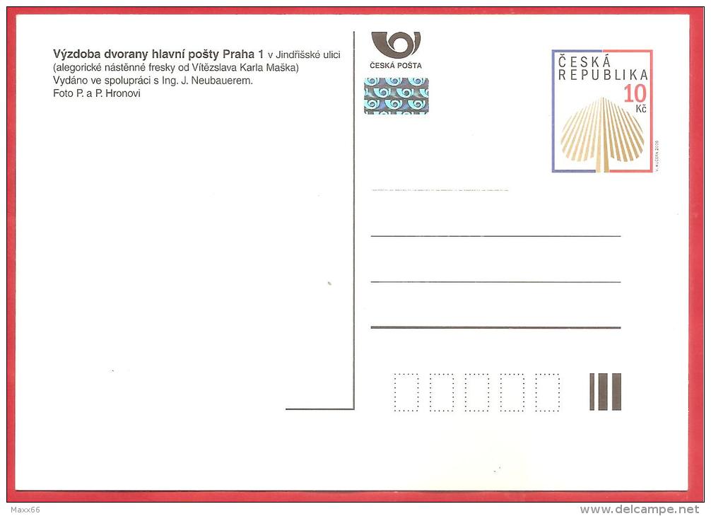 REPUBBLICA CECA - CESKA - CARTOLINA POSTALE - 2006 - VYZDOBA DVORANY HLANNY POSTY PRAHA 1 -  KC 10 - Postkaarten